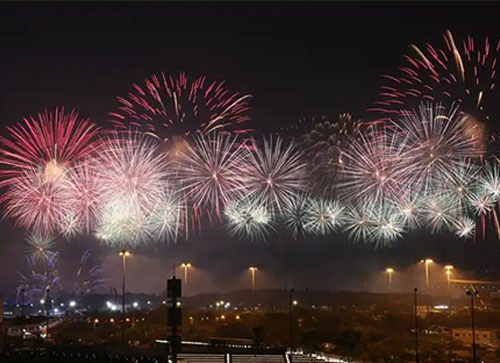 金溪县焰火晚会